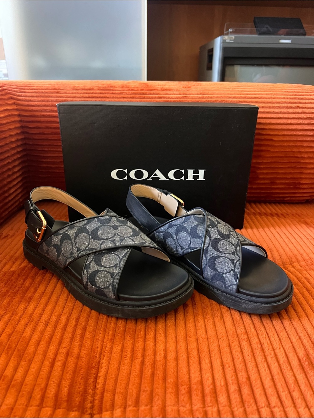 Coach Fraser Chambray 
Sandals